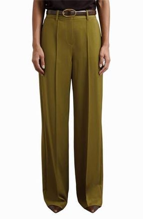 Reiss Luisa Pintuck Pants in Green at Nordstrom Rack, Size 2 Us / 6 Uk