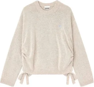 Ganni Truien & Vesten, Dames, Beige, S, Wol, Wool Mix Sweater