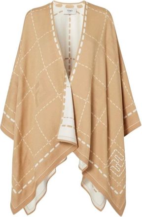 Fendi Mujer, Chaquetas, Beige, Talla: ONE Size