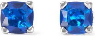 Kate Spade New York square cubic zirconia stud earrings in Sapphire. at Nordstrom