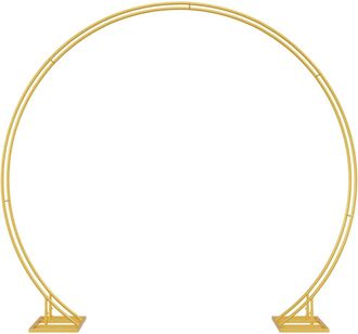vidaXL Arco De Boda Doble Dorado 220 X 45 X 200 Cm Acero Vidaxl
