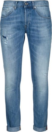 Dondup Mens George Trousers - Light Blue Cotton - Size 32 (Waist)