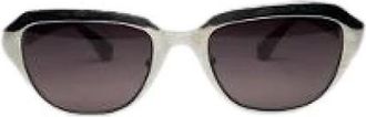 Marni Pre-owned Metalen Zonnebril - Dames - Vintage Accessoires - Grijs - ONE Size - Vintage