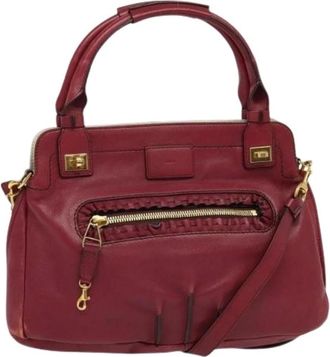 Chlo&eacute; Pre-owned Handbags, female, Red, Size: ONE SIZE Pre-owned Hand Bag