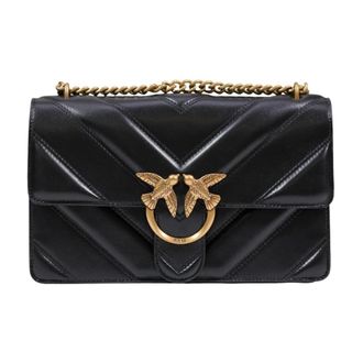 Pinko Shoulder Bags, female, Black, Size: ONE SIZE Love One Classic Light DC