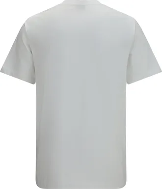 Kenzo Mens Embroidered Signature Cotton T-Shirt Off White T-Shirts And Polos
