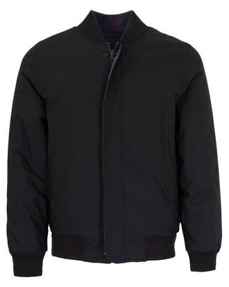 Lords of Harlech Jenkin Reversible Bomber Jacket in Black at Nordstrom, Size Xx-Large