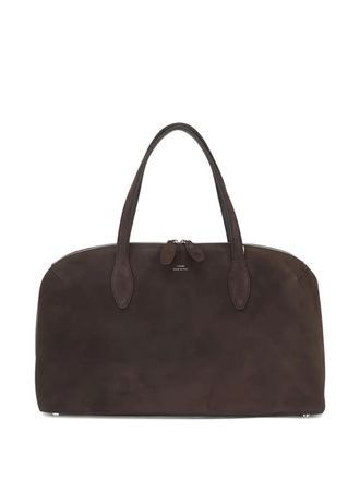 Toteme Day medium su&egrave;de shopper - Bruin