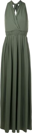Lygia & Nanny Venus V-neck long dress - women - Polyamide/Spandex/Elastane - 46 - Green
