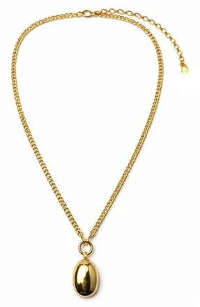 Panacea Polished Teardrop Pendant Necklace in Gold at Nordstrom