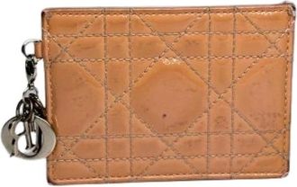 Dior Pre-owned Wallets, female, Orange, Size: ONE SIZE Pre-owned Leather Key-holder