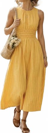 Faithfull The Brand Jean Midi Dress In Citrus