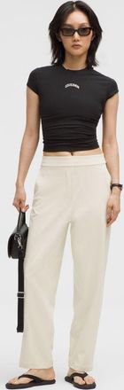 Pantalon 3/4 Marina Sport Femme - Taille EU 48 - Blanc - Coton élastique - Occasion Très Bon état