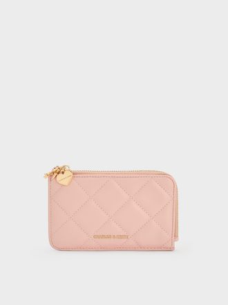 Charles & Keith Arrietty Quilted Zip-Around Wallet