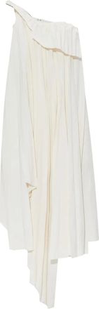 Alexander McQueen Abito midi asimmetrico - Toni neutri