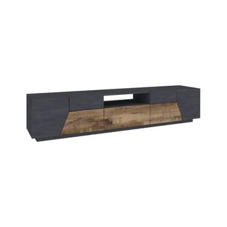 Dmora Mueble tv efecto madera arce, pizarra 220x43h46 cm