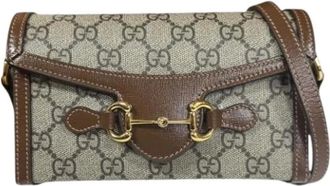 Gucci Pre-owned Cross Body Bags, female, Beige, Size: ONE SIZE Pre-owned Vintage Cross Body Bag