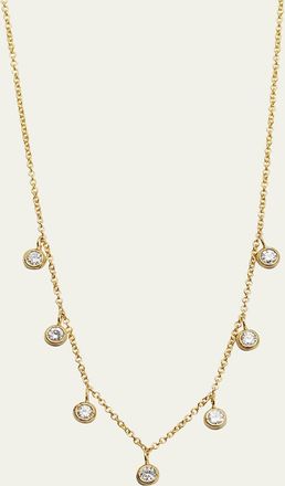 Jennifer Meyer Mini 7-Bezel Dangle Necklace