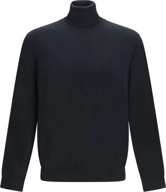Ermenegildo Zegna Jersey de cuello alto Oasi en Cachemira - Knitwear - Hombre - Azul - 2XL