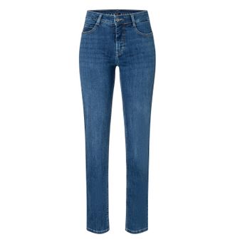 MAC Broeken Slim-fit-Jeans MAC DREAM, Damen, Gr. 34, L&auml;nge 30, mid indigo used, Denim/Jeans, Obermaterial: 82% Baumwolle, 9% Polyester, 5% Elastomultiester, 4% El