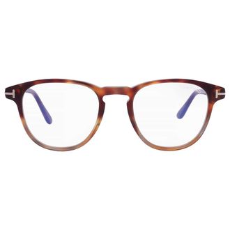 Tom Ford Blue Light Block Oval Unisex Eyeglasses FT5899-B 055 48