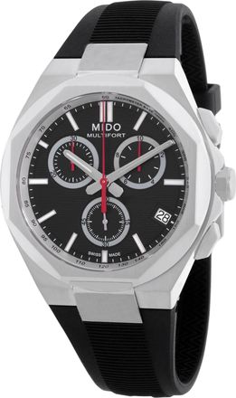 Mido Multifort Chronograph Quartz Black Dial Mens Watch M055.517.17.051.00