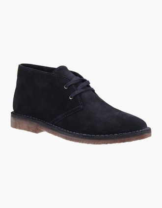 Hush Puppies Mens Samuel Mens Desert Boots - Navy - Size: 10