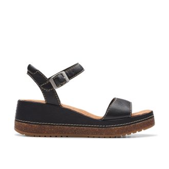Clarks Kassanda Lily in Black Leather