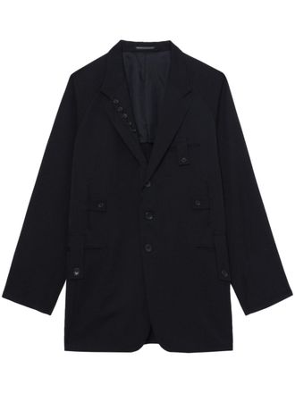 Yohji Yamamoto Cappotto monopetto - Nero