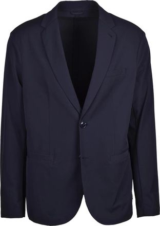 A|X Armani Exchange Lightweight Stretch Nylon Blazer with Notched Lapel