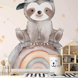 OEM Carta Da Parati Autoadesiva Artgeist Little Sloth 250x175 Cm