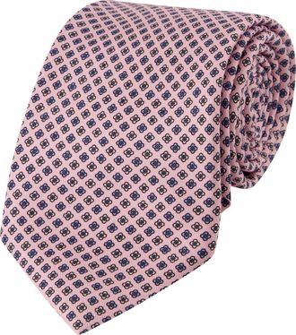 Oger Stropdas van zijde met bloemenprint