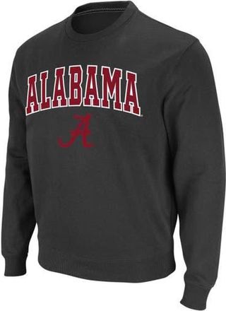 Colosseum Mens Colosseum Charcoal Alabama Crimson Tide Arch & Logo Crew Neck Sweatshirt at Nordstrom, Size Medium