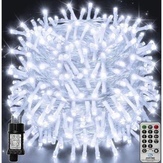 OEM 1000 Led Guirlande Lumineuse, 100 M &Eacute;tanche Ip44 Avec T&eacute;l&eacute;commande, 8 Modes, D&eacute;coration Int&eacute;rieure Et Ext&eacute;rieure