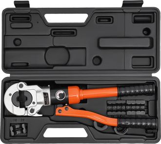 OEM Herramienta De Crimpado Hidr&aacute;ulica, Cabezal Giratorio De 360&deg;, Mango Ergon&oacute;mico, Color Naranja
