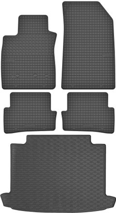 OEM Juego De Alfombrillas De Goma Para Coche Y Maletero Para Renault Clio Iv Estate (2013-2019)