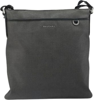 Bulgari Pre-owned Cross Body Bags, female, Gray, Size: ONE SIZE Pre-owned Shoulder bag
