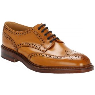 Loake Chester 2 Leather Mens Lace Up Shoes - Tan - Size:UK 10.5