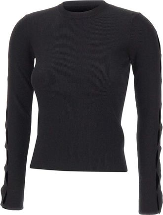 Kaos Trui met ronde hals - Dames - Ronde hals truien - Zwart - S - Truien & Vesten