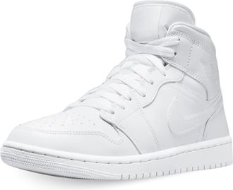 Nike Womens WMNS AIR Jordan 1 MID Sneaker, White/White-White, 4.5 UK