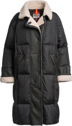 Parajumpers Parkas de borrego combinado - Coats - Mujer - Negro - XS