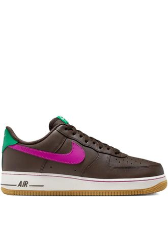 Nike Air Force 1 Low 07 Baroque Brown / Vivid Purple sneakers - men - Rubber/Fabric/Calf Leather - 10.5