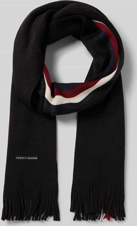 Tommy Hilfiger Schal aus Woll-Mix in Black, Größe 1