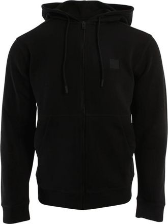 HUGO BOSS Zetalky Zip-through - Heren - Vesten met rits - Zwart - L - Katoen - Hoodies & sweatvesten