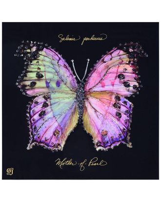 Empire Art Direct Pink Monarch Elegance Embellished Canvas Wall Art