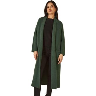 Yumi Knitted Maxi Cardigan in Green at Nordstrom, Size X-Small
