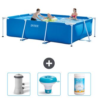 Intex Piscina Con Estructura Rectangular - 300x200x75 Cm - 6-piezas Scb77