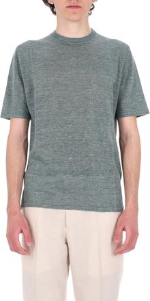 Roberto Collina Linen-Cotton Melange Casual T-Shirt