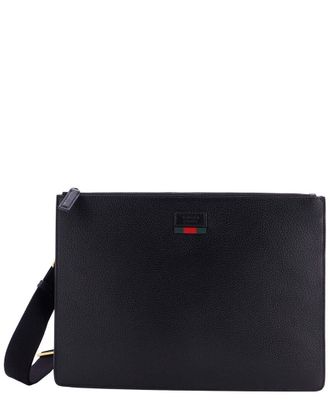 Gucci Web Strap Front Zip Messenger Bag Large (Authentic Pre-Loved)