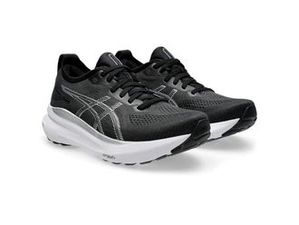 Asics Womens GEL-Kayano 31 Womens Running Shoes Black/Pure Silver : 5.5 2A - Narrow, Synthetic